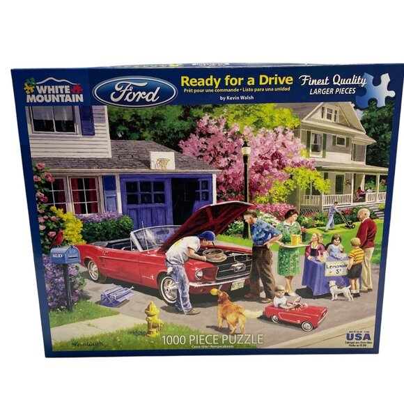 White Mountain Ready For A Drive Jigsaw Puzzle 1000 Pieces - Picture 1 of 3